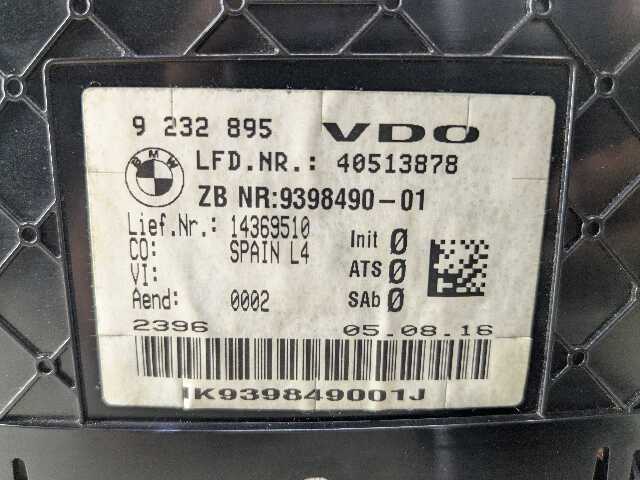 OEM BMW F30 F32 F33 F36 335 435 M SPORT instrument Speedometer Gauge Cluster HUD