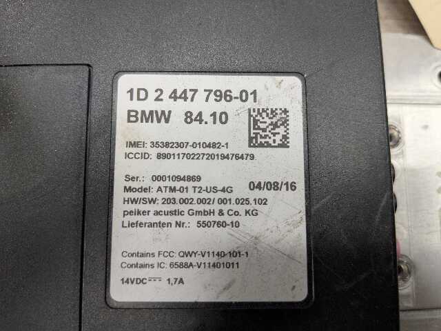 14-20 OEM BMW F22 F30 F32 F33 F82 F83 M3 M4 Telematics Control Unit Module TCM