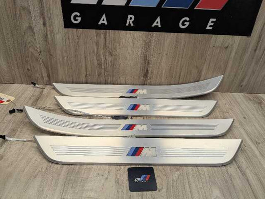 *16-19 OEM BMW G11 G12 OEM Door Sills M Trim Illuminated Entry Panels Kit SET