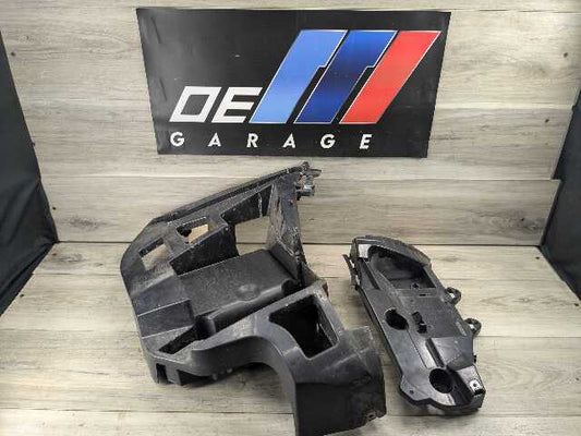 15-19 OEM BMW F16 X6 Rear Right Passenger Bumper Supports Brackets Mounts PAIR