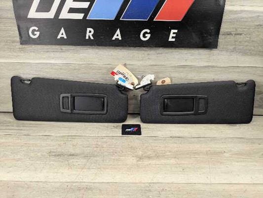 OEM BMW F30 F31 F32 F36 F80 F82 M3 M4 Left Right Interior Sun Visor PAIR Black