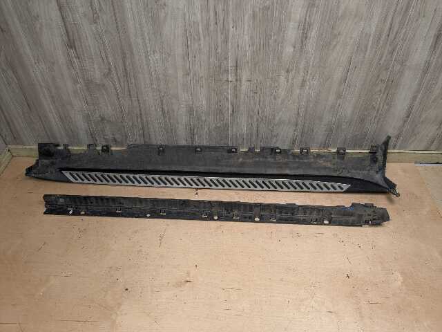 OEM BMW F15 X5 Left Driver Running Step Board Side Skirt Rocker Panel w Bracket