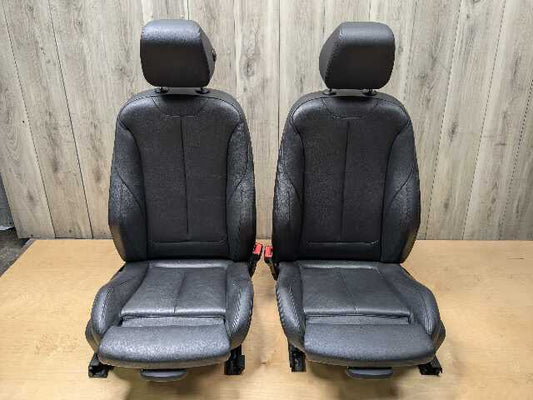 OEM BMW F30 F36 328 335 340 428 435 M SPORT Front Driver Passenger Seats Black