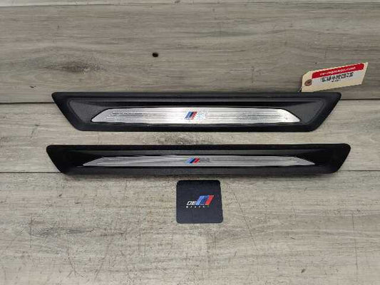 OEM BMW F30 F36 335 440 Front Door Sill Cover Trim Entrance Sill Kick Plates SET