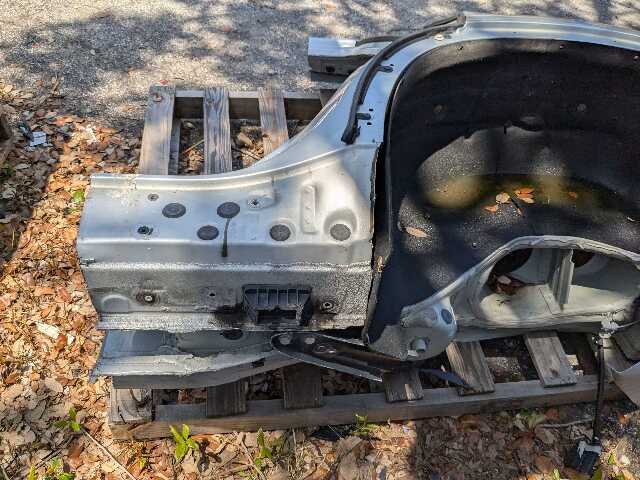 OEM BMW F16 F86 X6 X6M Rear Left Driver Side Quarter Panel Frame Cut Silver A83