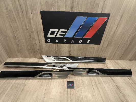 OEM BMW G11 G12 740 750 Front Rear Left Right Door Panel Card Wood Trims SET (4)