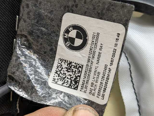 22-25 OEM BMW G42 230 M240 Rear Left Driver Seat Bolster Cushion Airbag Air Bag