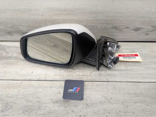 16-22 OEM BMW F48 X1 Left Driver Fold Auto Dip Side Mirror Assembly White A96