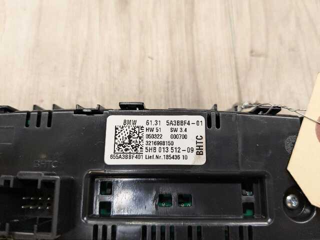 OEM BMW G20 G22 G23 G26 G42 G80 G82 AC Rear Heater Climate Control Switch Panel