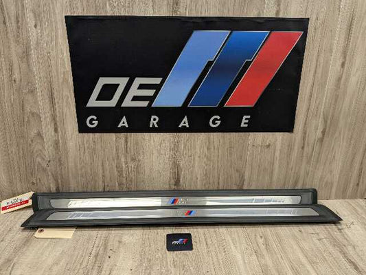 21-25 OEM BMW G22 G42 M SPORT Front Left Right Door Sill Plate Molding Trim PAIR
