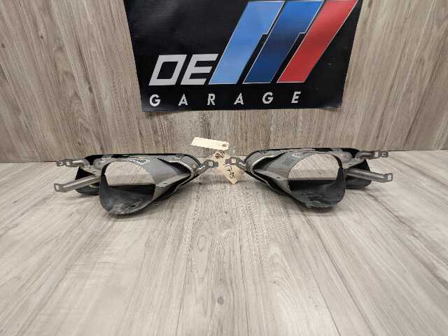 16-19 OEM BMW G11 G12 740 B58 Rear Left Right Tail Pipe Exhaust Muffler Tips SET