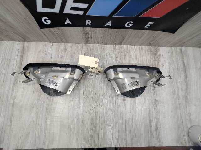 16-19 OEM BMW G11 G12 740 B58 Rear Left Right Tail Pipe Exhaust Muffler Tips SET
