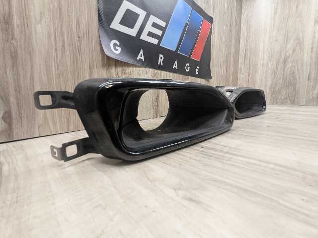 16-19 OEM BMW G11 G12 740 B58 Rear Left Right Tail Pipe Exhaust Muffler Tips SET