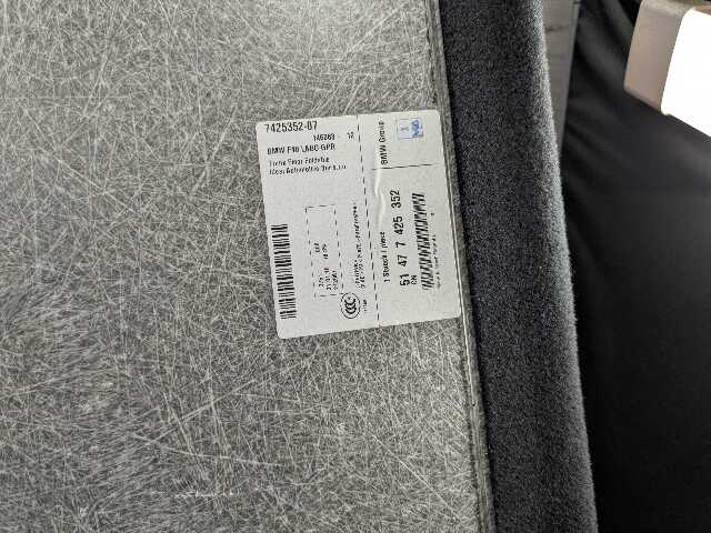 16-22 OEM BMW F48 X1 Tailgate Floor Mat Carpet Cargo Carpet Storage Spare Cover