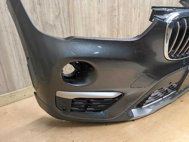 *16-19 OEM BMW F48 X1 Front Bumper Cover Panel w/ Grilles X-LINE Gray B39