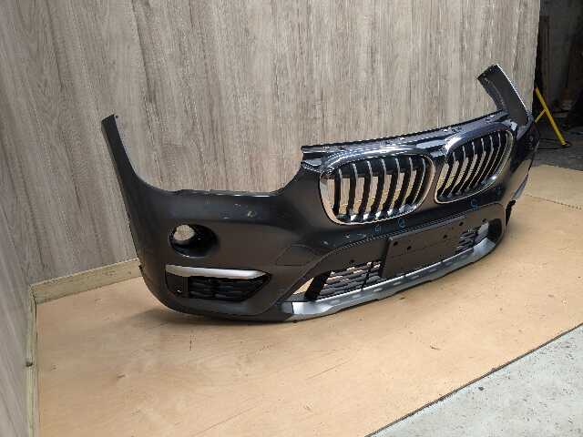 *16-19 OEM BMW F48 X1 Front Bumper Cover Panel w/ Grilles X-LINE Gray B39