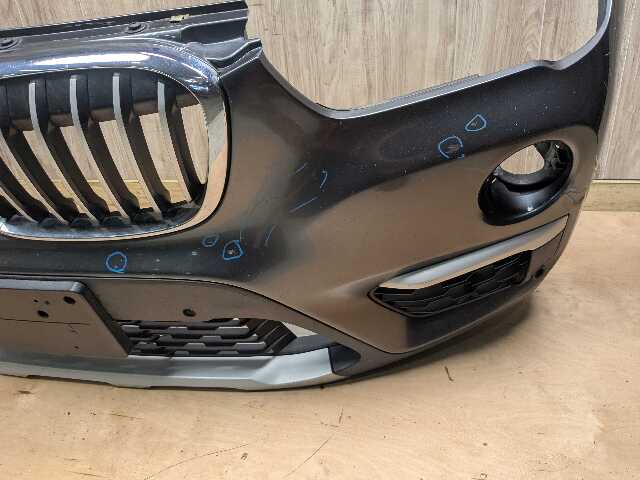 *16-19 OEM BMW F48 X1 Front Bumper Cover Panel w/ Grilles X-LINE Gray B39