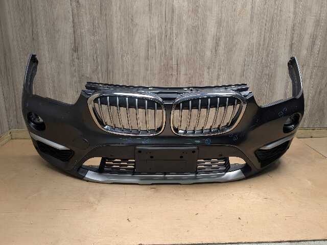 *16-19 OEM BMW F48 X1 Front Bumper Cover Panel w/ Grilles X-LINE Gray B39