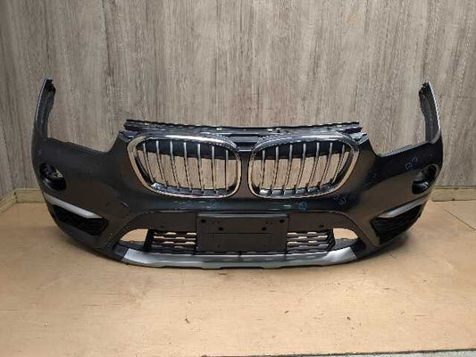 *16-19 OEM BMW F48 X1 Front Bumper Cover Panel w/ Grilles X-LINE Gray B39