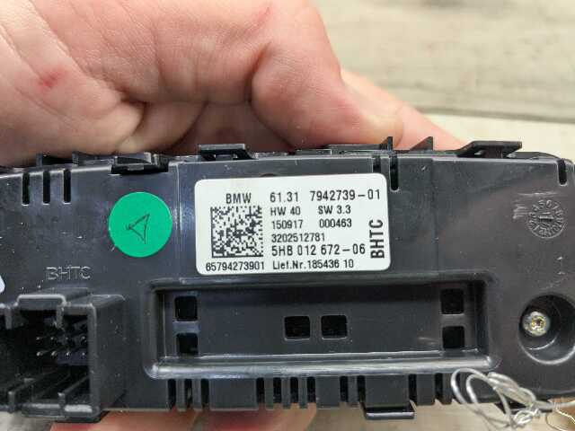 OEM BMW F97 G01 G02 X3 X4 Rear AC Air Conditioning Heater Climate Control Switch