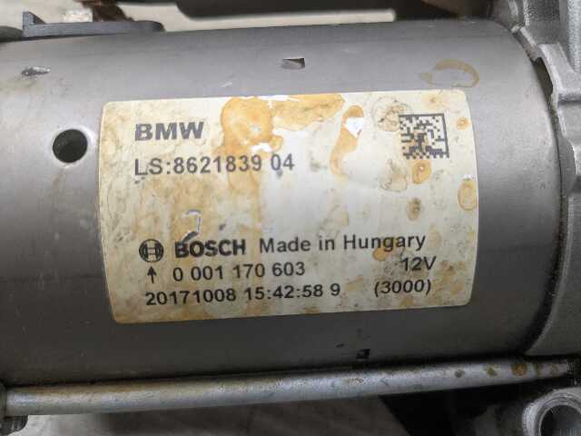 16-21 OEM BMW F22 F30 F32 F33 F36 G01 G30 330 430 530 Engine B46 Starter Motor