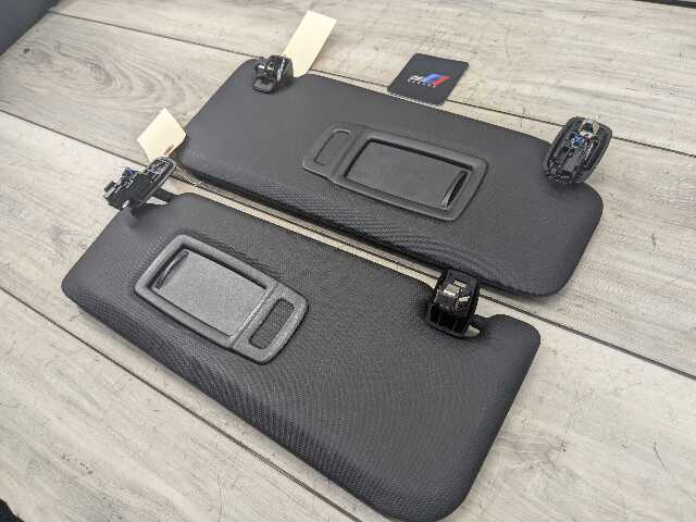 OEM BMW G01 G02 F97 F98 X3 X4 Left Driver Right Passenger Sun Visor Black SET