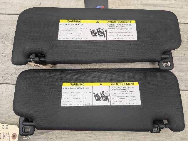 OEM BMW G01 G02 F97 F98 X3 X4 Left Driver Right Passenger Sun Visor Black SET