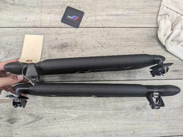 OEM BMW G01 G02 F97 F98 X3 X4 Left Driver Right Passenger Sun Visor Black SET