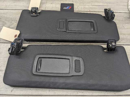 OEM BMW G01 G02 F97 F98 X3 X4 Left Driver Right Passenger Sun Visor Black SET