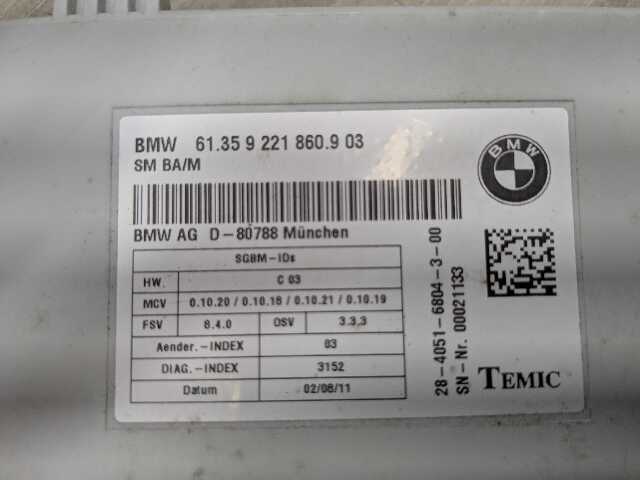 09-11 OEM BMW E90 E91 328 335 Left Right Seat Memory Control Module