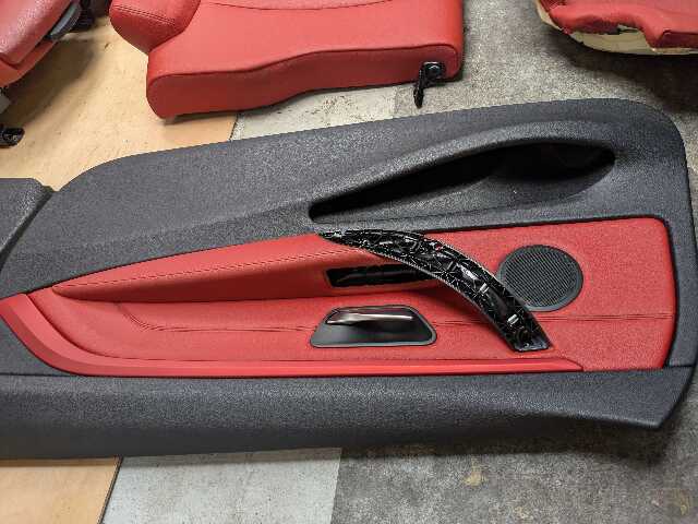 OEM BMW F32 428 430 435 440 Front Rear Left Right Seats Door Panels COMPLETE Red