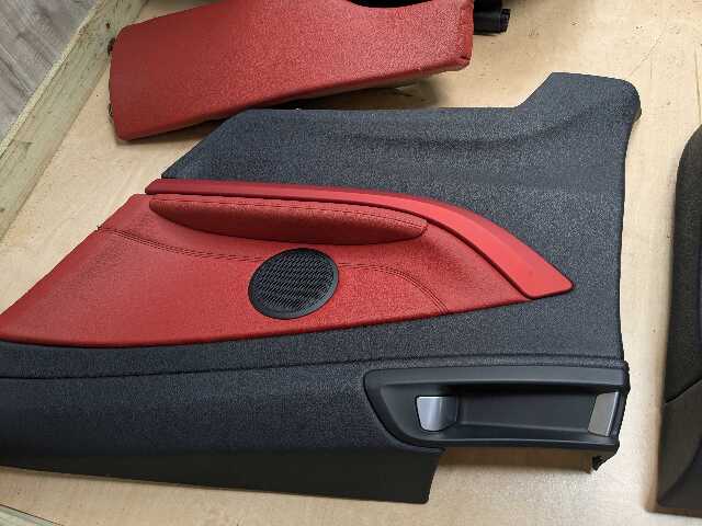 OEM BMW F32 428 430 435 440 Front Rear Left Right Seats Door Panels COMPLETE Red