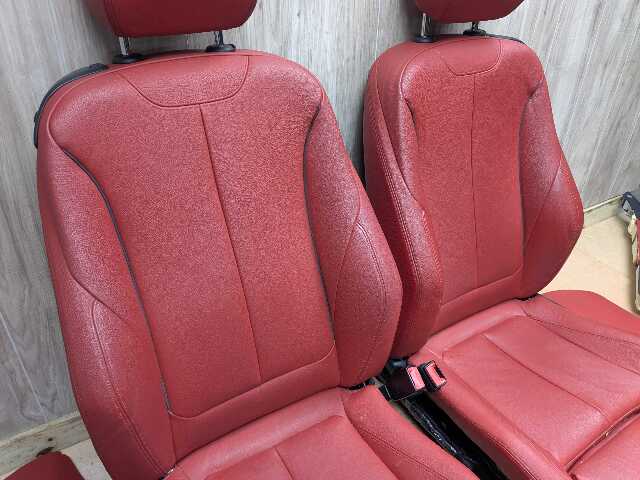 OEM BMW F32 428 430 435 440 Front Rear Left Right Seats Door Panels COMPLETE Red