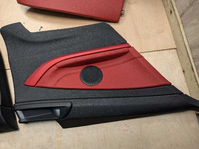 OEM BMW F32 428 430 435 440 Front Rear Left Right Seats Door Panels COMPLETE Red