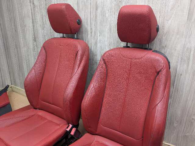 OEM BMW F32 428 430 435 440 Front Rear Left Right Seats Door Panels COMPLETE Red