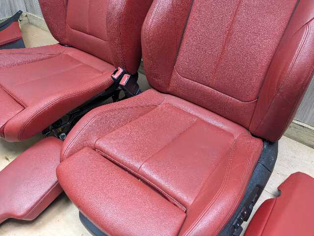 OEM BMW F32 428 430 435 440 Front Rear Left Right Seats Door Panels COMPLETE Red