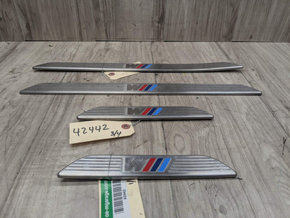 06-14 OEM BMW E70 E71 X5 X6 X5M M Front Rear Door Sill Cover Trim Entrance SET