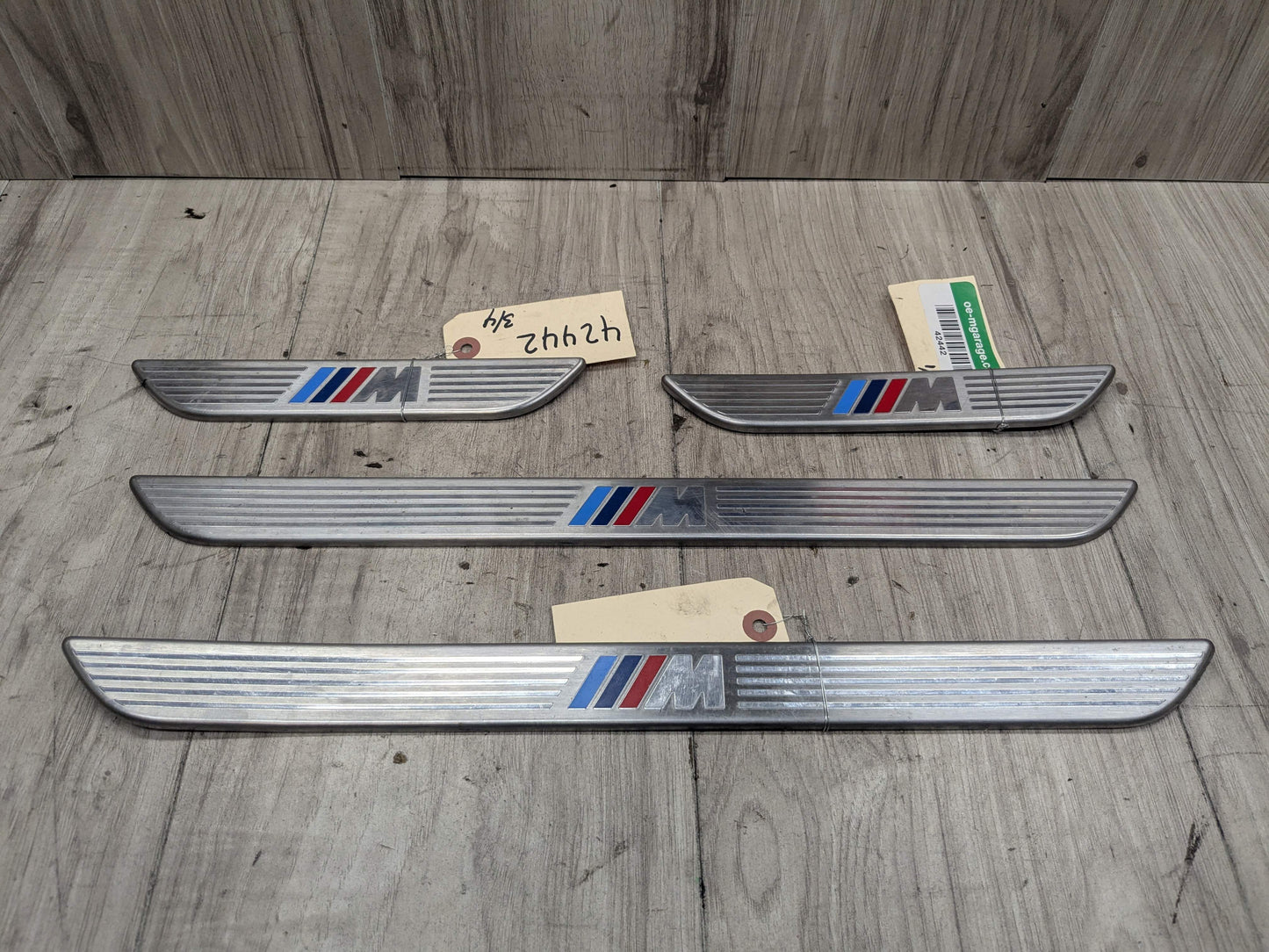 06-14 OEM BMW E70 E71 X5 X6 X5M M Front Rear Door Sill Cover Trim Entrance SET