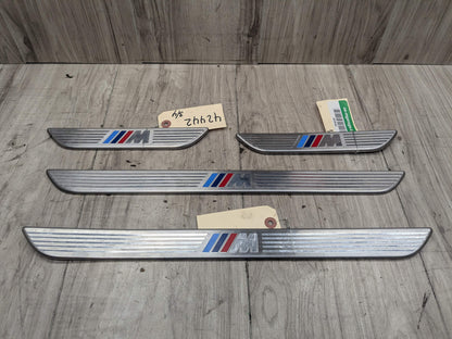 06-14 OEM BMW E70 E71 X5 X6 X5M M Front Rear Door Sill Cover Trim Entrance SET