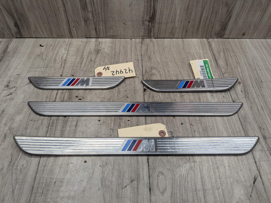 06-14 OEM BMW E70 E71 X5 X6 X5M M Front Rear Door Sill Cover Trim Entrance SET