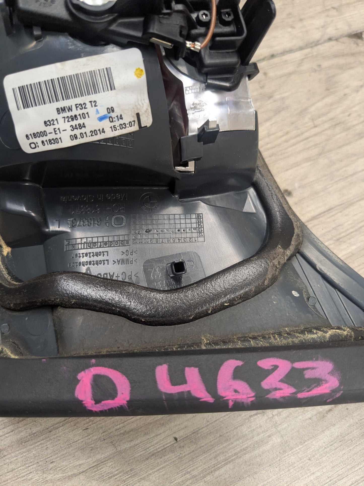 14-17 OEM BMW F32 F33 F36 F83 M4 PRE-LCI Rear Left Driver Inner Trunk Tail Light
