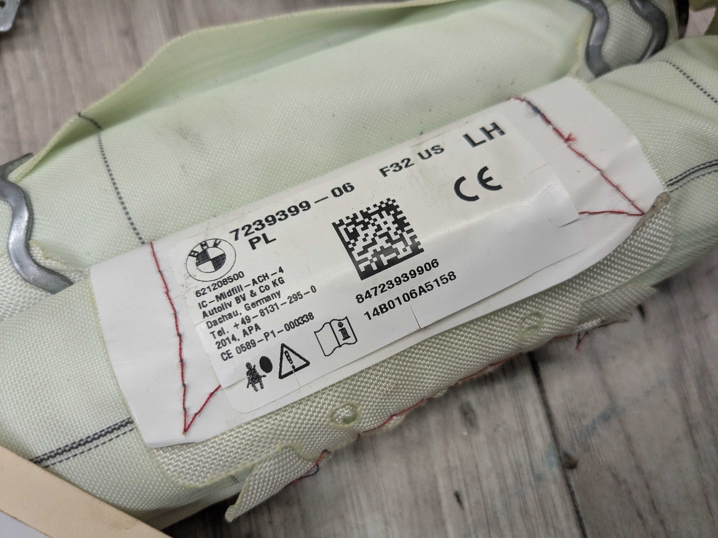14-20 OEM BMW F32 F82 M4 Coupe Left Driver Top Roof Head Air Bag Airbag Curtain