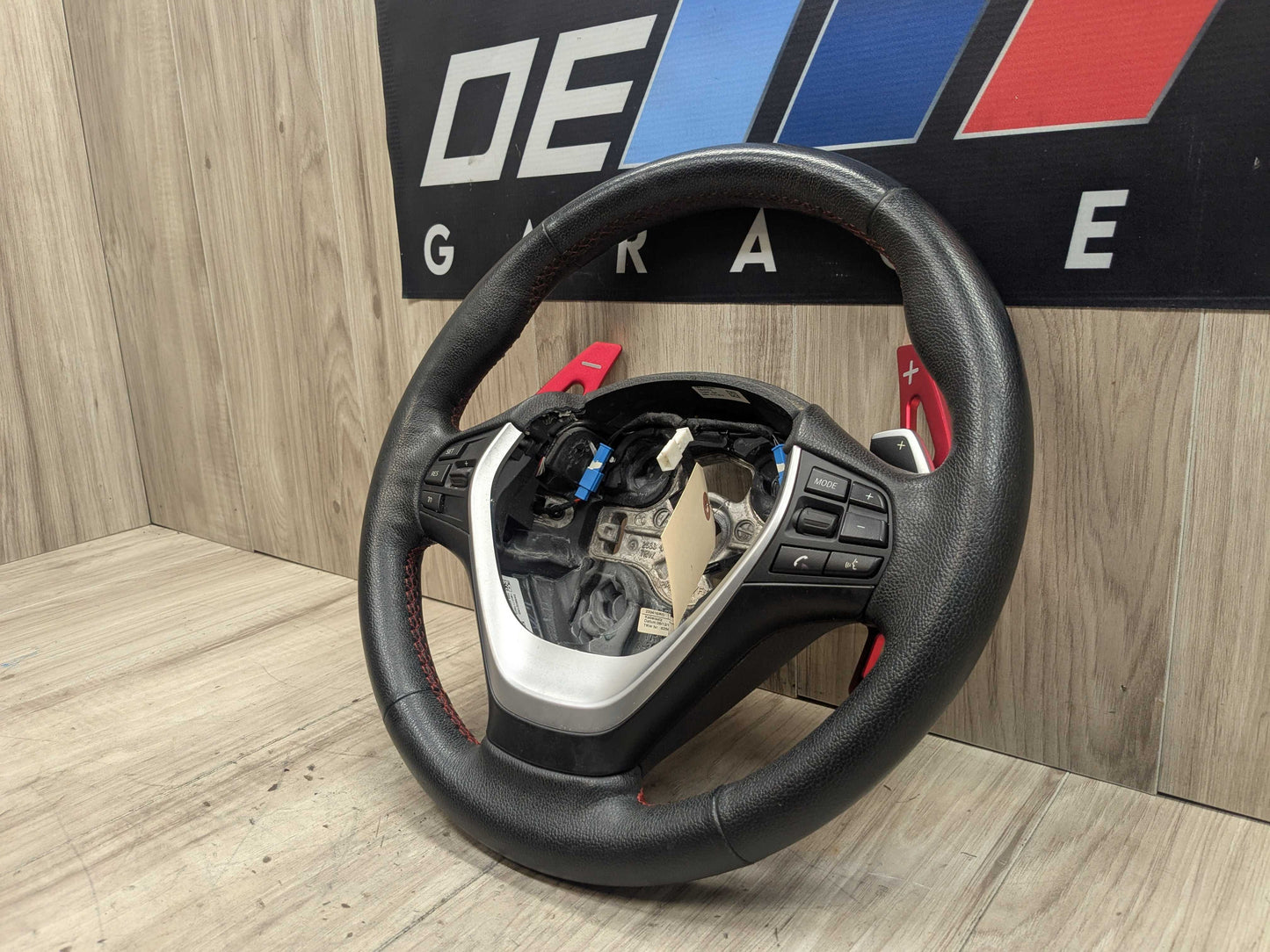 OEM BMW F22 F30 F32 F34 F36 428 Sport Line Leather Steering Wheel w/ Shifters