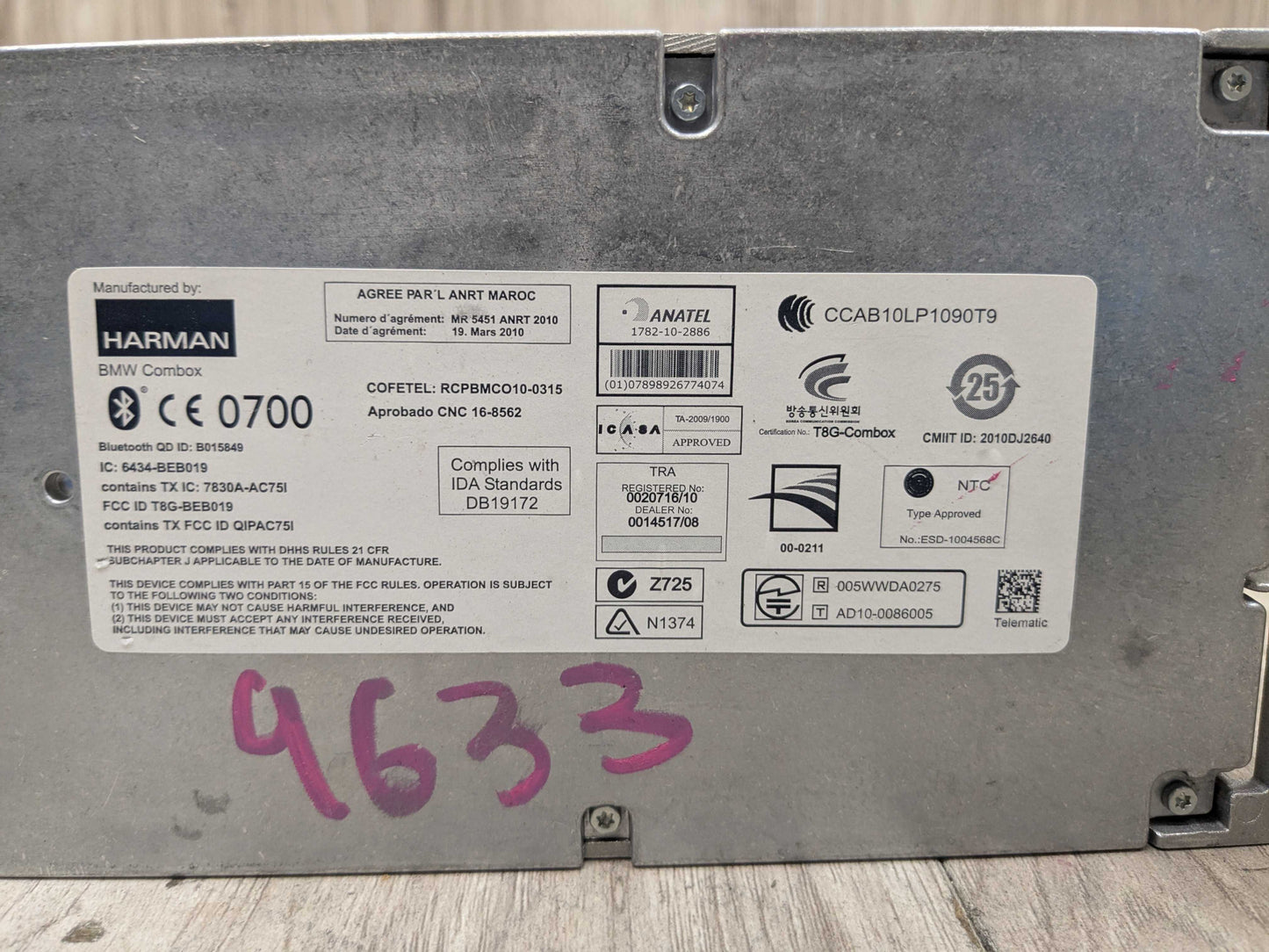 OEM BMW F30 F10 F13 F06 M6 Combox Telematics Communication Bluetooth GPS Module