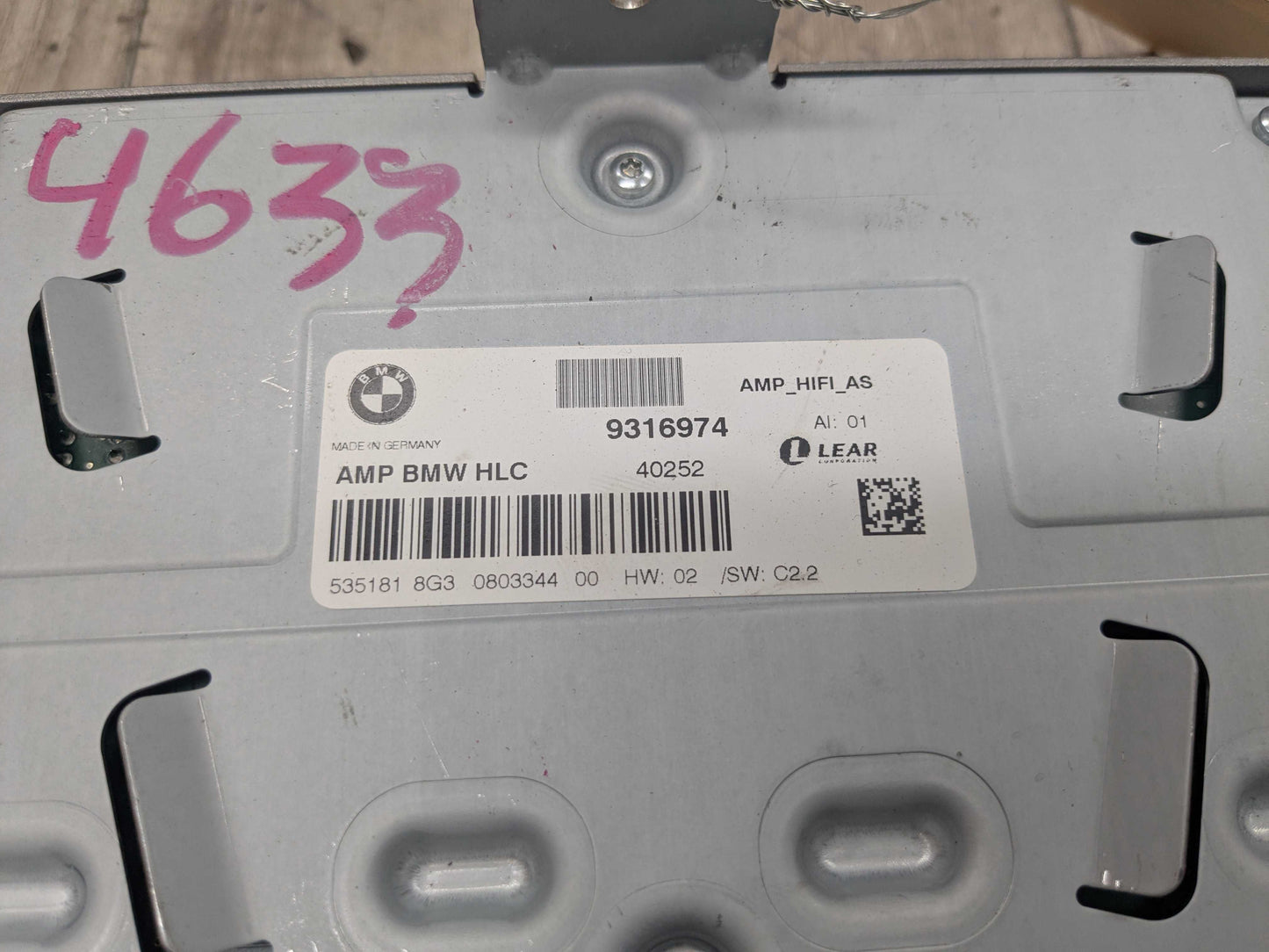 OEM BMW F32 F82 328 335 Hybrid 3 Sedan Hi-Fi HiFi Stereo Audio Amplifier Amp