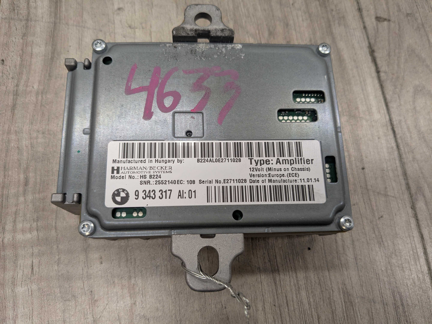 OEM BMW F30 F32 F36 F80 F82 F83 Audio Control Module Active Sound Design Harman