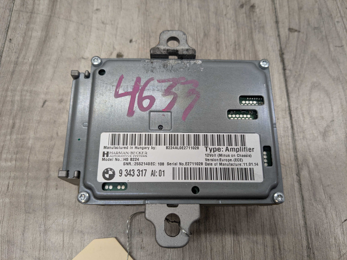 OEM BMW F30 F32 F36 F80 F82 F83 Audio Control Module Active Sound Design Harman