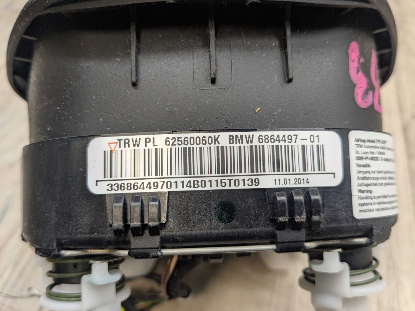 OEM BMW F22 F30 F32 F33 F36 328 335 428 435 Steering Wheel Airbag Air Bag Black