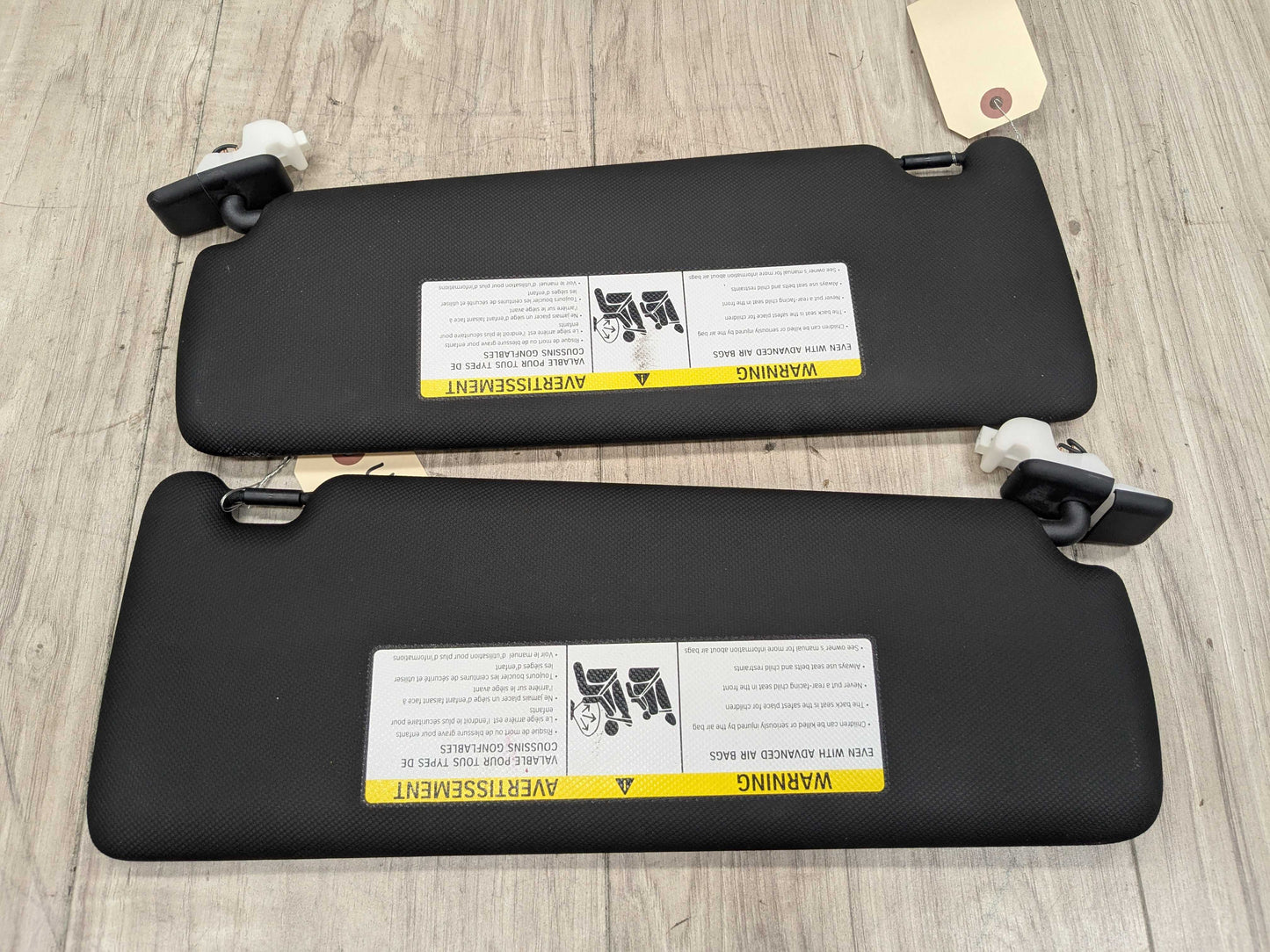 OEM BMW F30 F31 F32 F36 F80 F82 M3 M4 Left Right Interior Sun Visor PAIR Black
