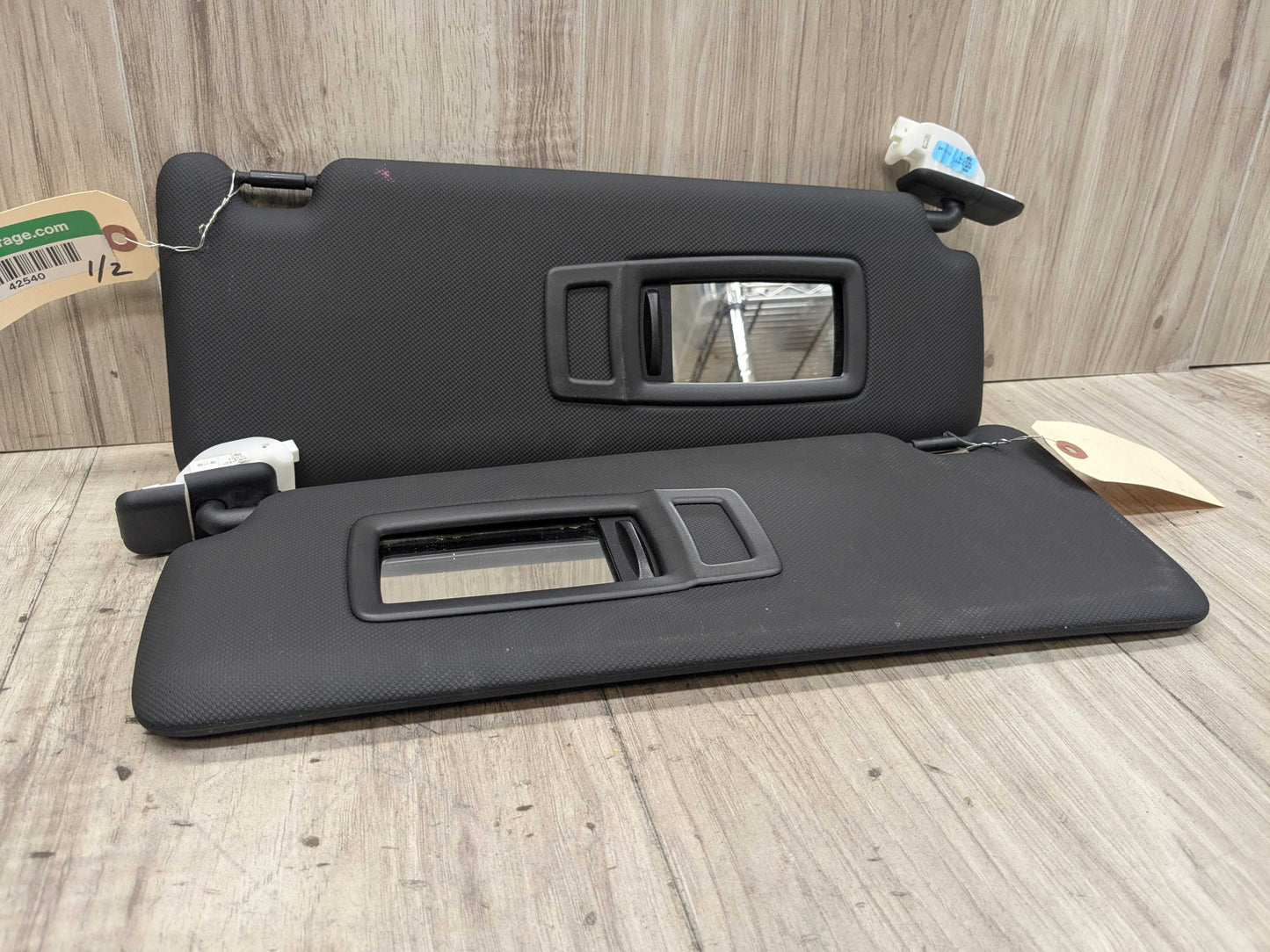 OEM BMW F30 F31 F32 F36 F80 F82 M3 M4 Left Right Interior Sun Visor PAIR Black